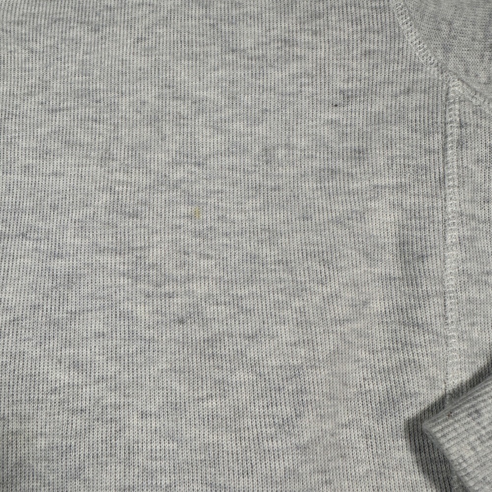 Charles River Pullover Men M Gray Quarter Zip Heathered Cotton Blend Sweatshirt - Picture 10 of 12